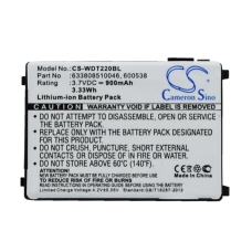 Kompatibler Ersatzakku für Wasp 1400-202501G,191-908304-200,201709,4006-0319,600538...