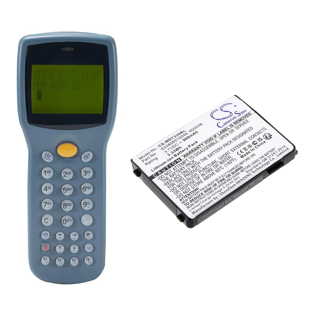 BarCode, Scanner Battery PSC CS-WDT220BL