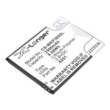 Compatible battery replacement for Wiko 5251,S104-V02000-000,S104-V02000-001,S104-V02000-012