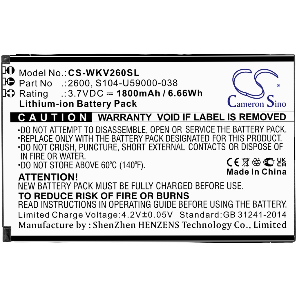 Mobile Phone Battery Wiko CS-WKV260SL