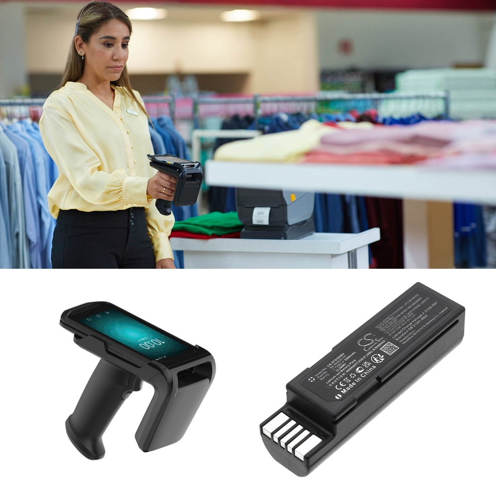 Barcode, Scanner Akkus Zebra CS-ZFD200BX