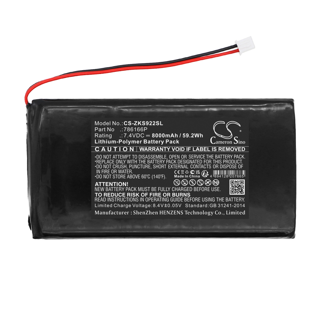 Time Clock Battery Zkteco CS-ZKS922SL