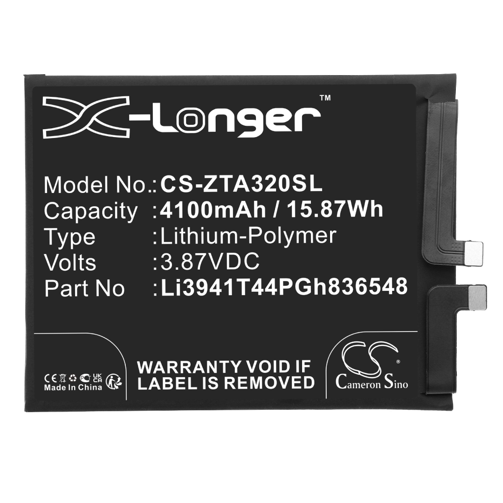 Compatible battery replacement for ZTE LI3941T44PGH836548