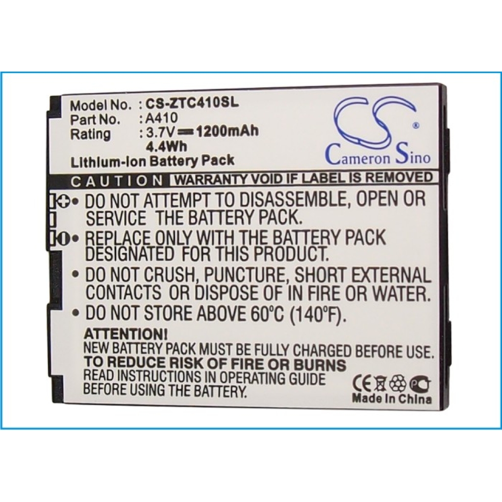 Compatible battery replacement for Telstra A410