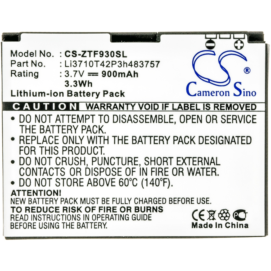Compatible battery replacement for Telstra LI3710T42P3H483757