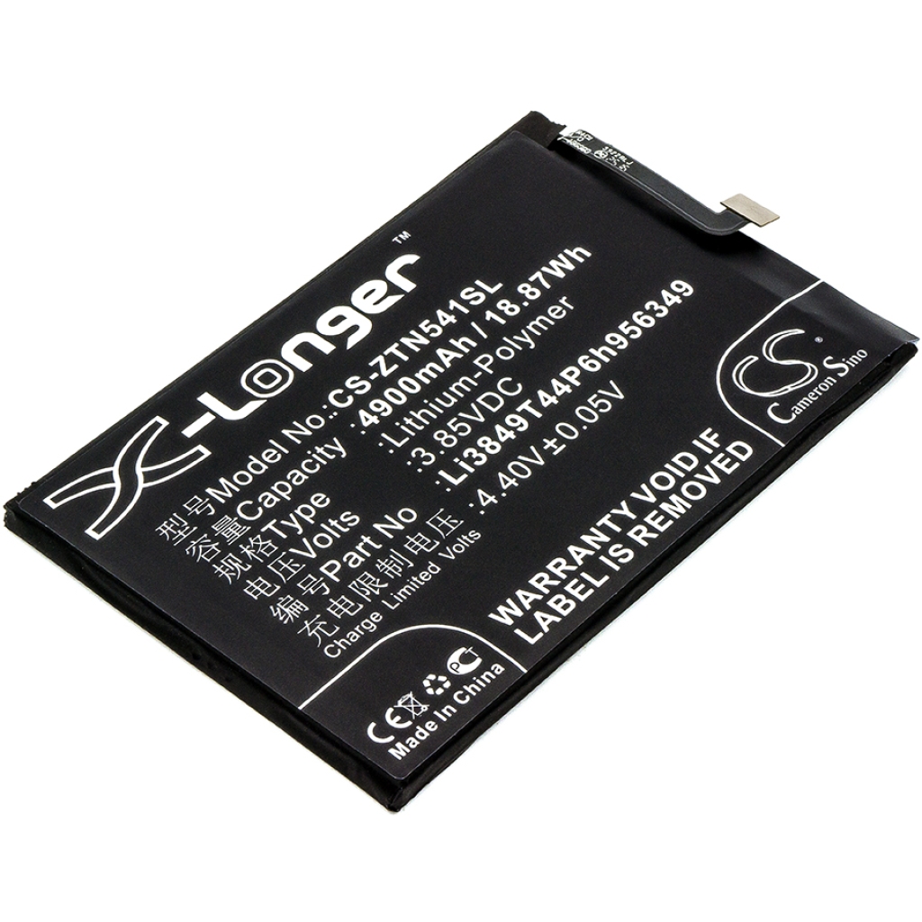 Compatible battery replacement for Nubia LI3849T44P6H956349