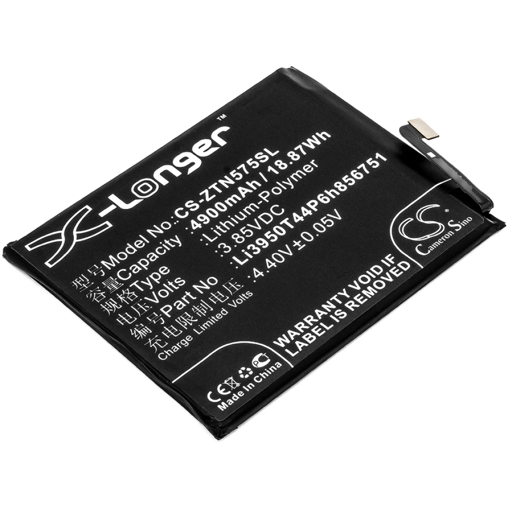 Compatible battery replacement for Nubia LI3950T44P6H856751