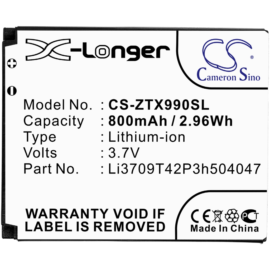 Battery Replaces Li3709T42P3h504047