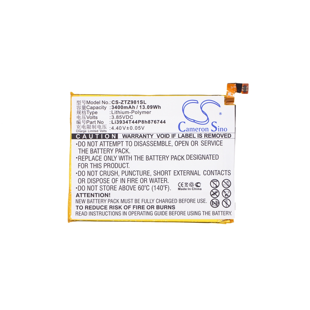Battery Replaces Li3934T44PH8H876744