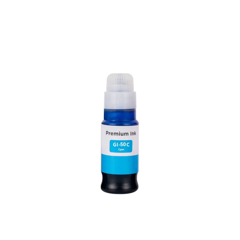 Kompatibel mit Canon GI-50C / 70ml Tinte Cyan (Druckertinte)
