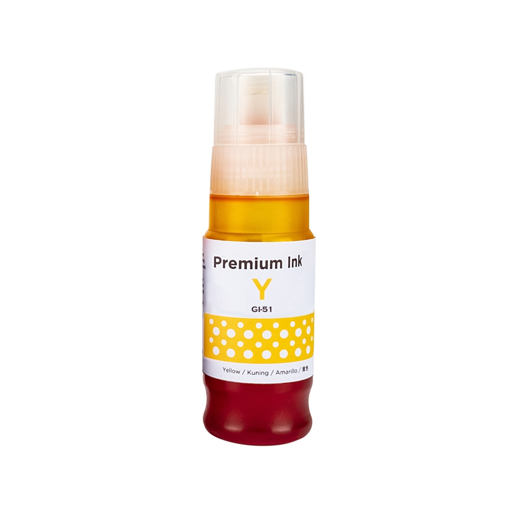 Kompatibel mit Canon GI-51Y / 70ml Tinte Gelb (Druckertinte)