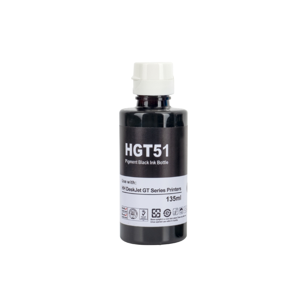 Kompatibel mit Canon GI-51BK / 135ml Tinte Schwarz (Druckertinte)